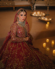 SANIYA Maskatiya – Red Bridal | SM-Rb-046